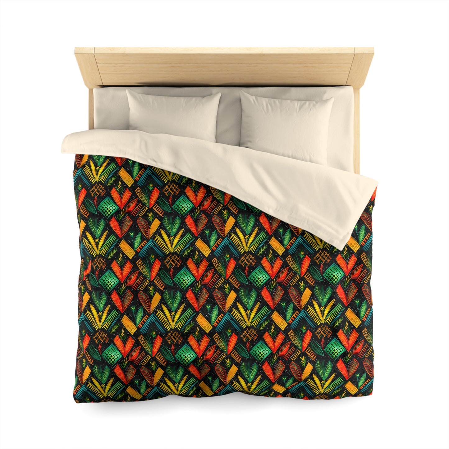 Kujichagulia Waves Microfiber Duvet Cover