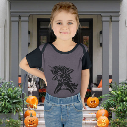 Dabbing Unicorn Skeleton Infant Baby Rib Bodysuit