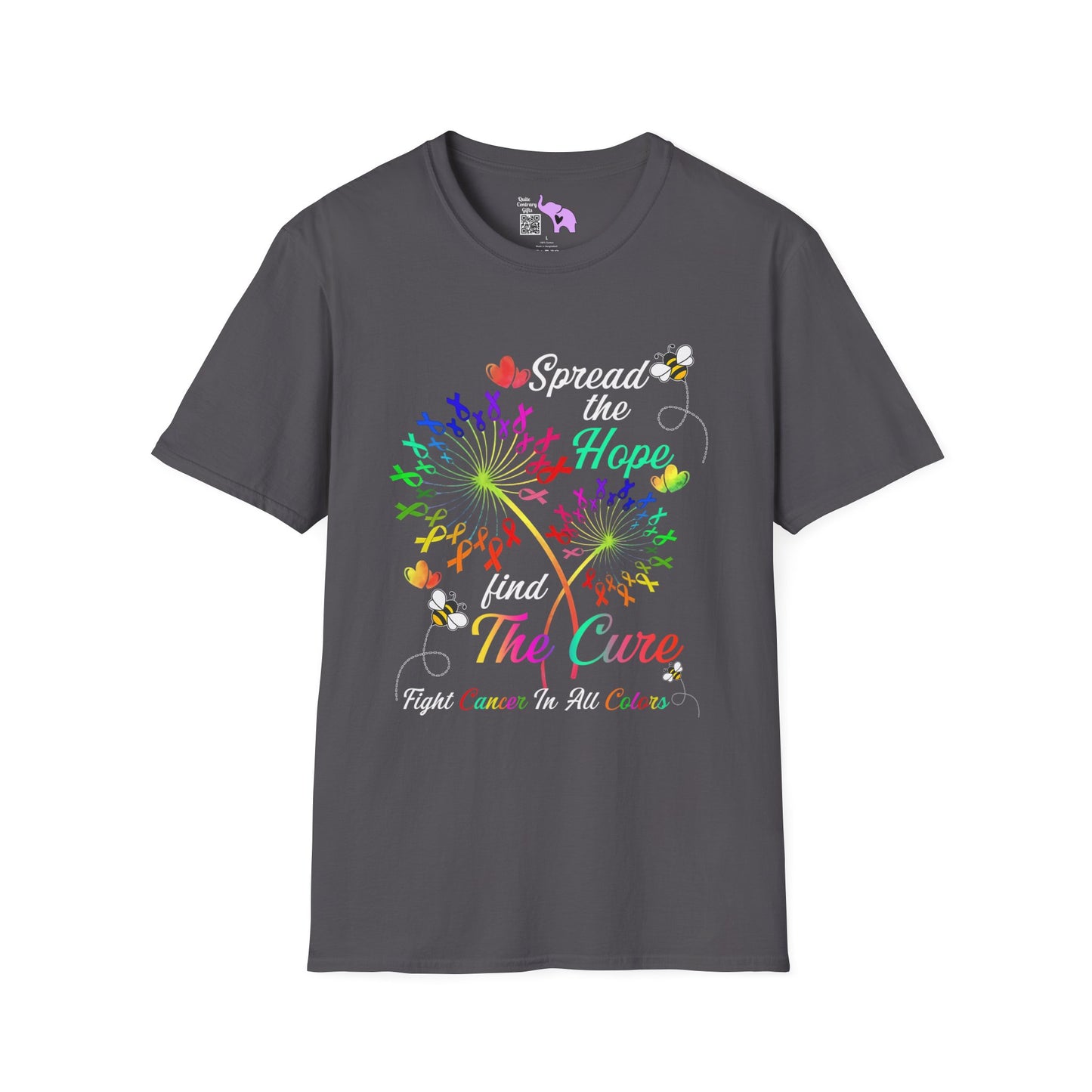 Fight Cancer in All Colors 24 Adult T-shirt