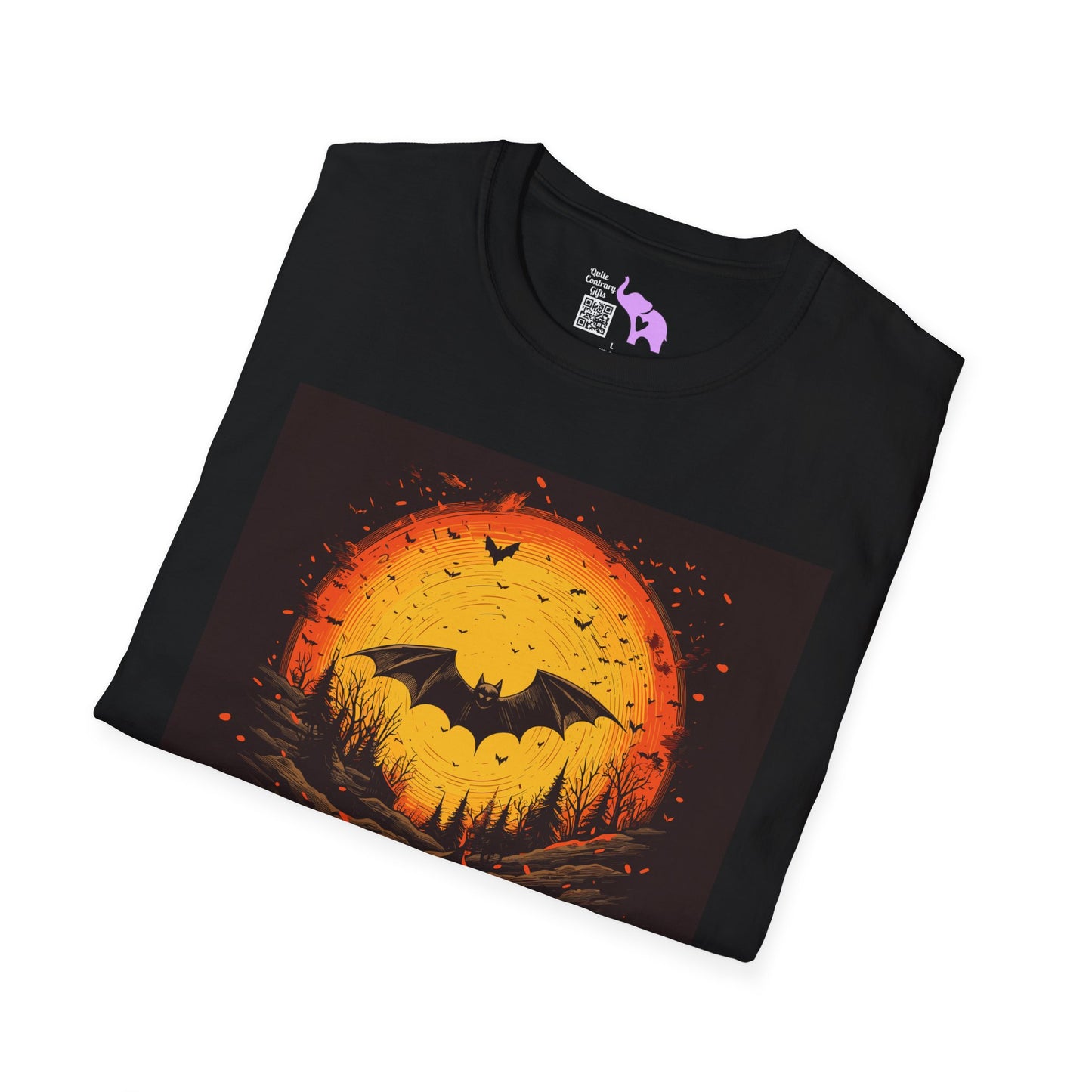 Creepy Bats Over Moon 6 T-shirt