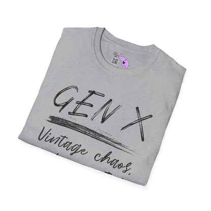 Gen X Vintage Chaos, Undocumented Adult T-shirt
