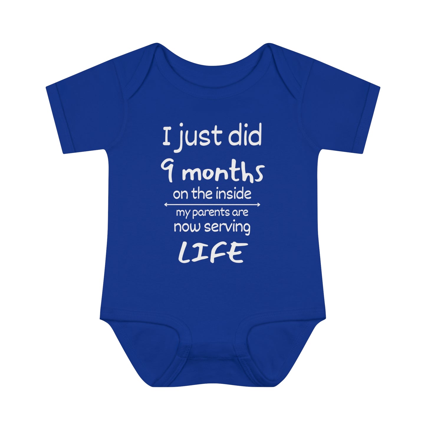 I Just Did 9 Months on the inside Infant Baby Rib Bodysuit