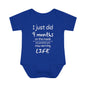 I Just Did 9 Months on the inside Infant Baby Rib Bodysuit