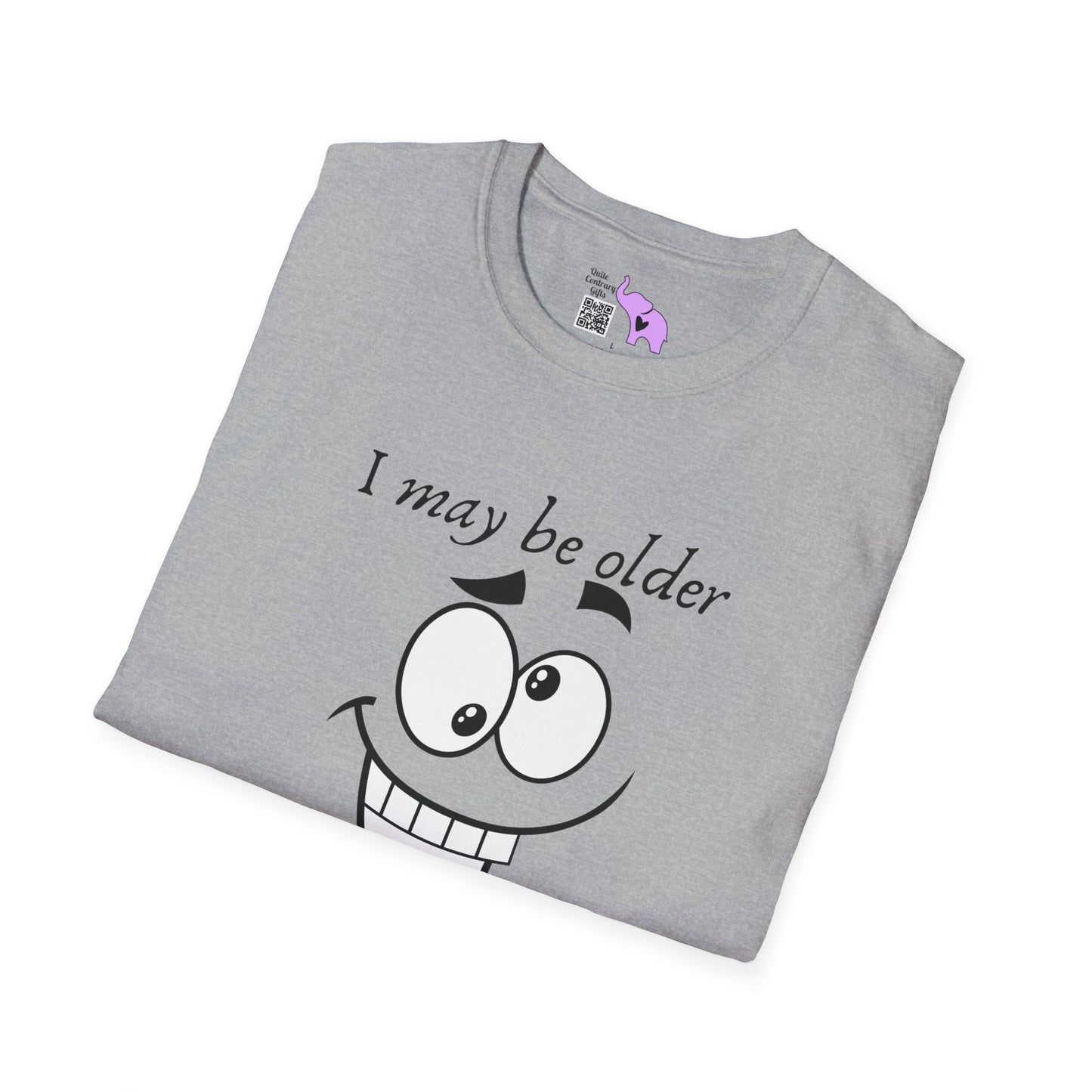 I May Be Old But I Refuse To Grow Up Adult T-shirt