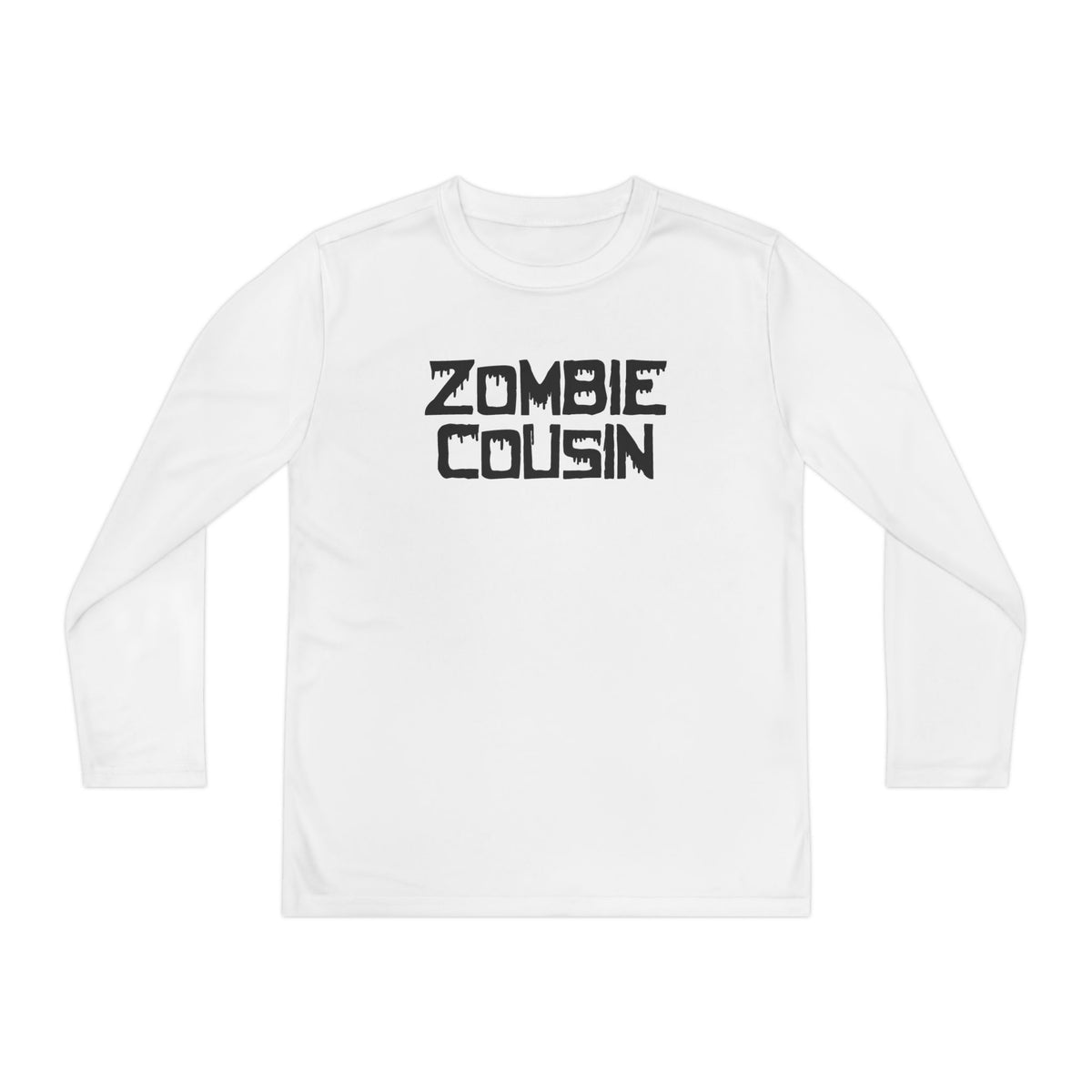 ""Zombie Cousin Youth Long Sleeve Tee