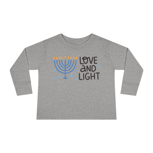 Hanukkah Love & Light Toddler Long Sleeve Tee
