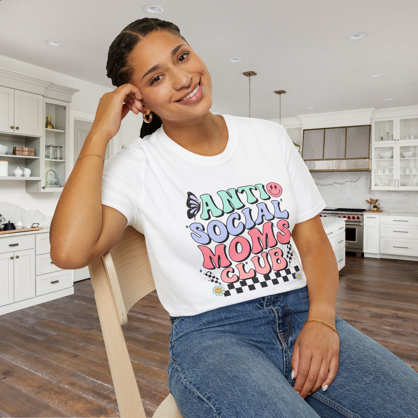 Antisocial Mom's Club Adult T-shirt
