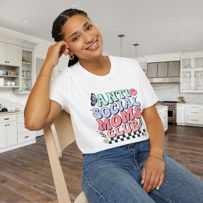 Antisocial Mom's Club Adult T-shirt