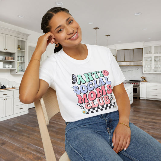Antisocial Mom's Club Adult T-shirt