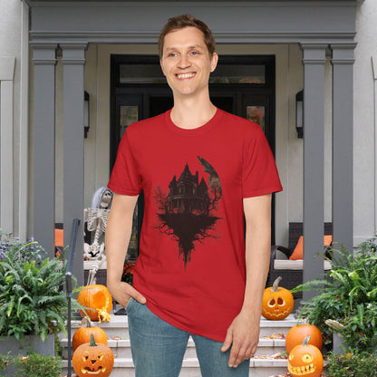 Halloween Haunted House Adult T-shirt