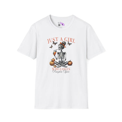 Just A Girl Who Loves Pumpkin Spice Adult T-shirt