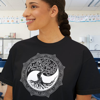 Tree of Life Yin Yang 6 Women's Boxy Tee