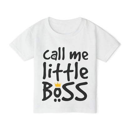 Call Me Little Boss Heavy Cotton™ Toddler T-shirt