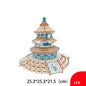 Wood Building Model Puzzles Toy 3D0 Puzzle Board