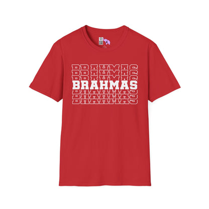 Brahmas (Stacked) Adult T-shirt