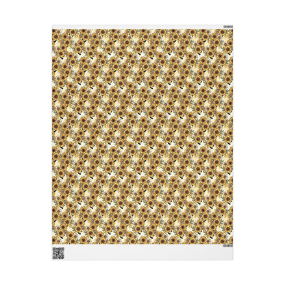 Honecombs & Sunflowers Wrapping Paper