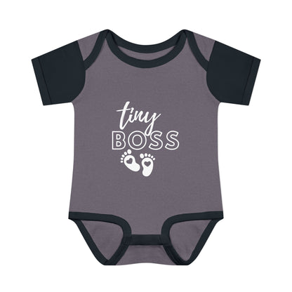 Tiny Boss Infant Baby Rib Bodysuit