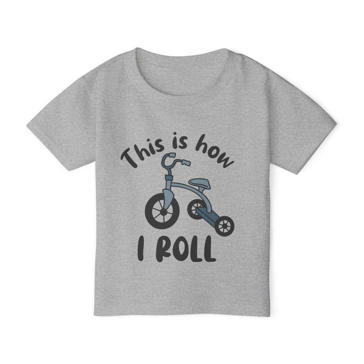 This Is How I Roll (Tricycle) Heavy Cotton™ Toddler T-shirt