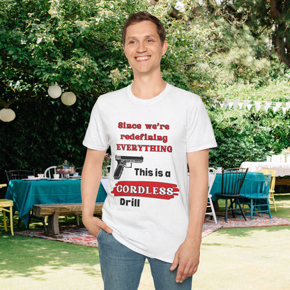 2A Redefining Gun as a Cordless Drill Adult T-shirt