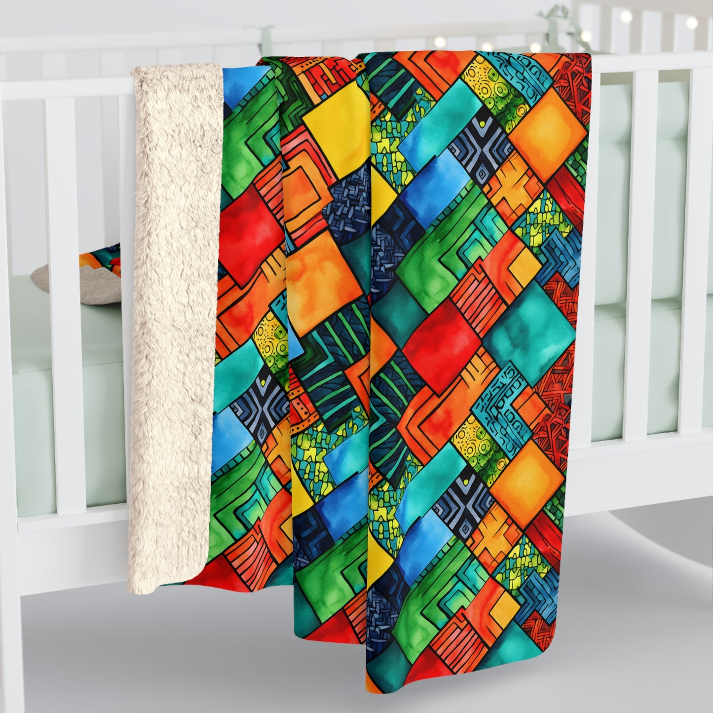 Heritage Pulse Sherpa Fleece Blanket
