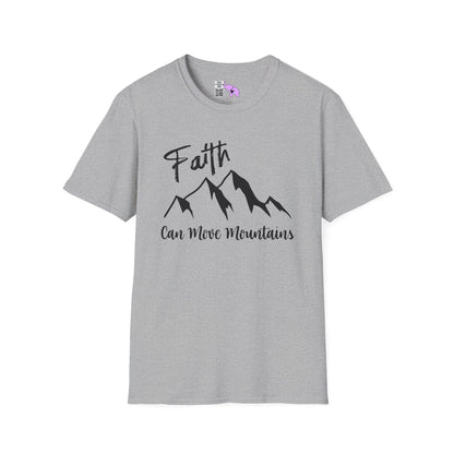 Faith Can Move Mountains Adult T-shirt