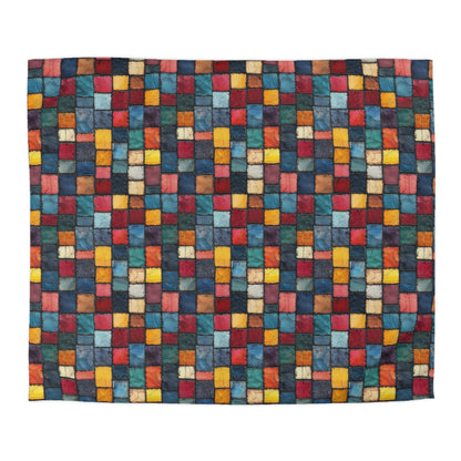 Patch Pop Microfiber Duvet Cover