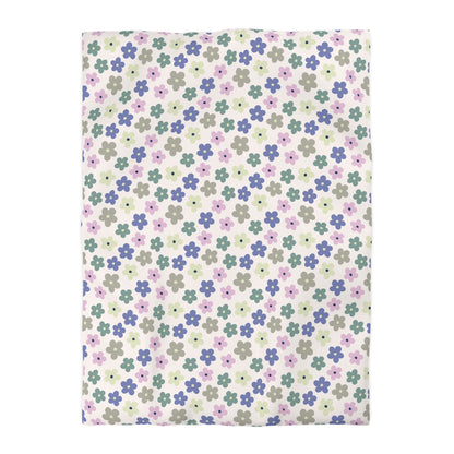 Earthbound Blooms Microfiber Duvet Cover