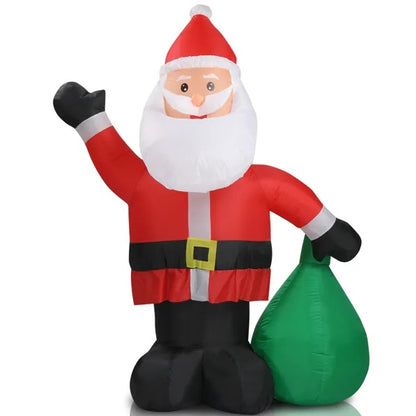Santa Claus With Large Gift Bag 6 FT LED Inflatable