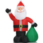 Santa Claus With Large Gift Bag 6 FT LED Inflatable