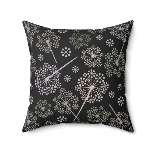 Dandelion Nightfall Throw Pillow