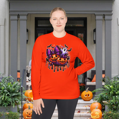 Bats Bows & Boos Adult Long Sleeve Tee