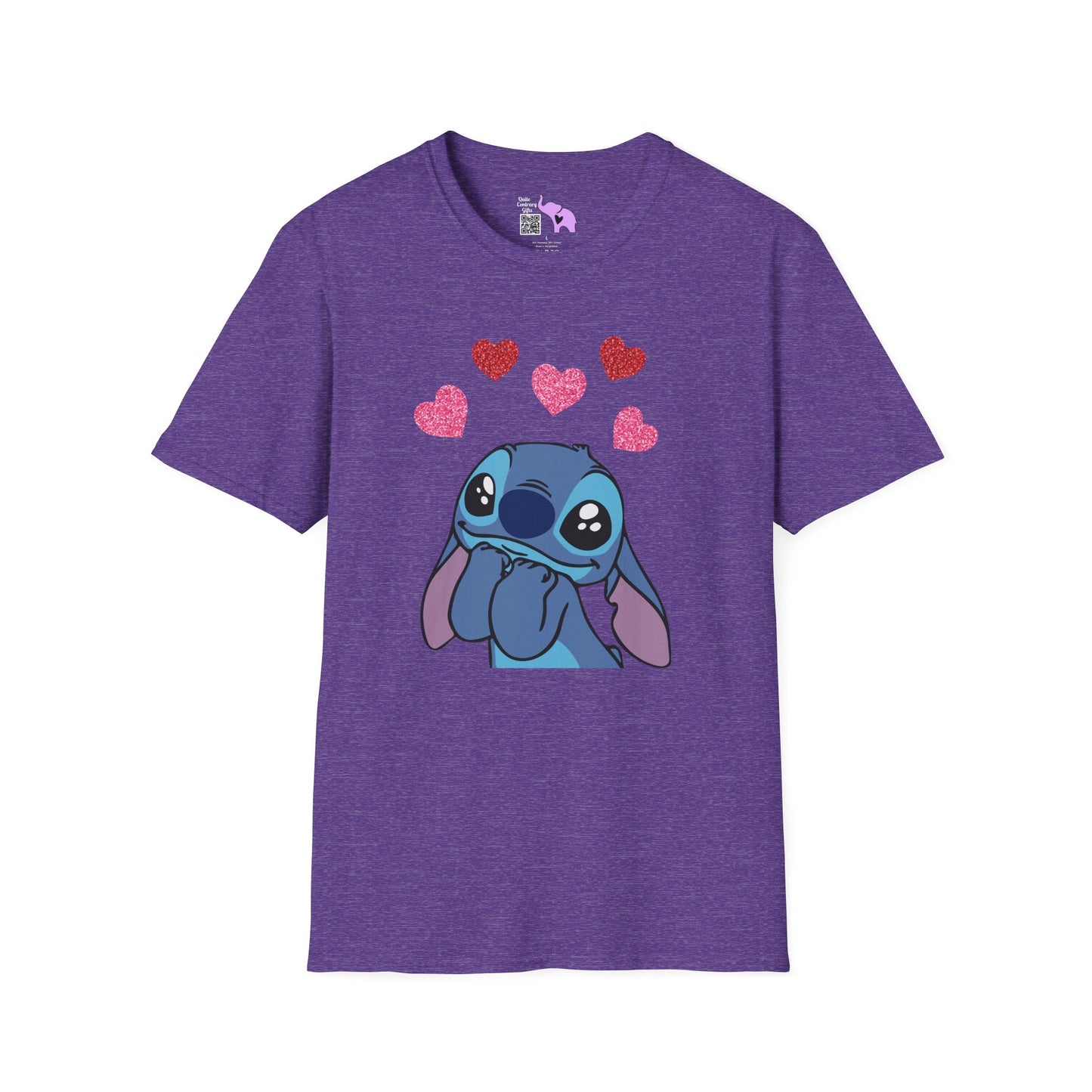 Stitch in Love Adult T-shirt