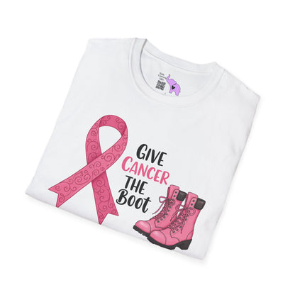 Give Cancer The Boot Adult T-shirt