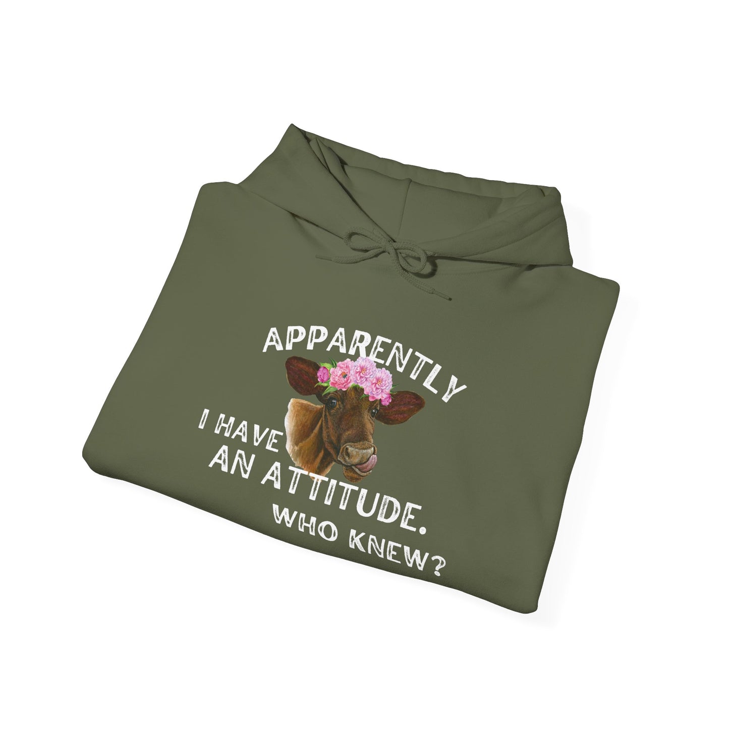 Apparently I Have An Attitude; Who Knew? Heavy Blend™ Hooded Sweatshirt