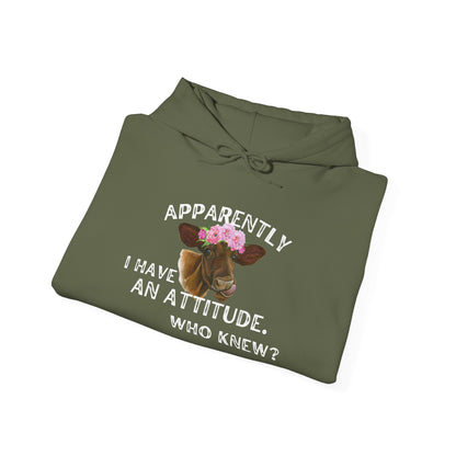Apparently I Have An Attitude; Who Knew? Heavy Blend™ Hooded Sweatshirt