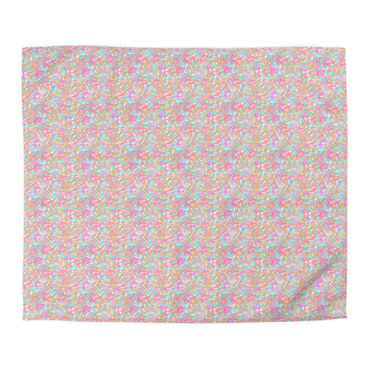 Tropical Sunset Palms Microfiber Duvet Cover
