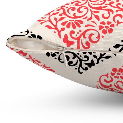 Rustic Hearts Throw Pillow