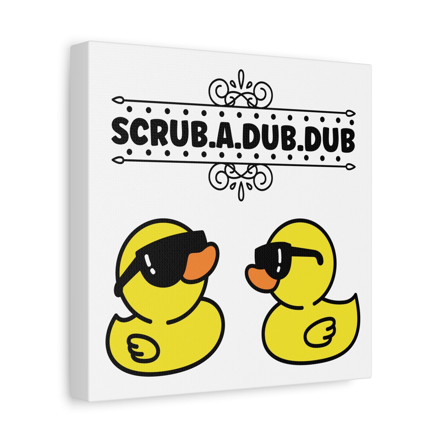 Scrub A Dub Dub w/Ducks Canvas Art