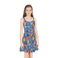 Color Pop Leather Hearts Girls' Sleeveless Sundress