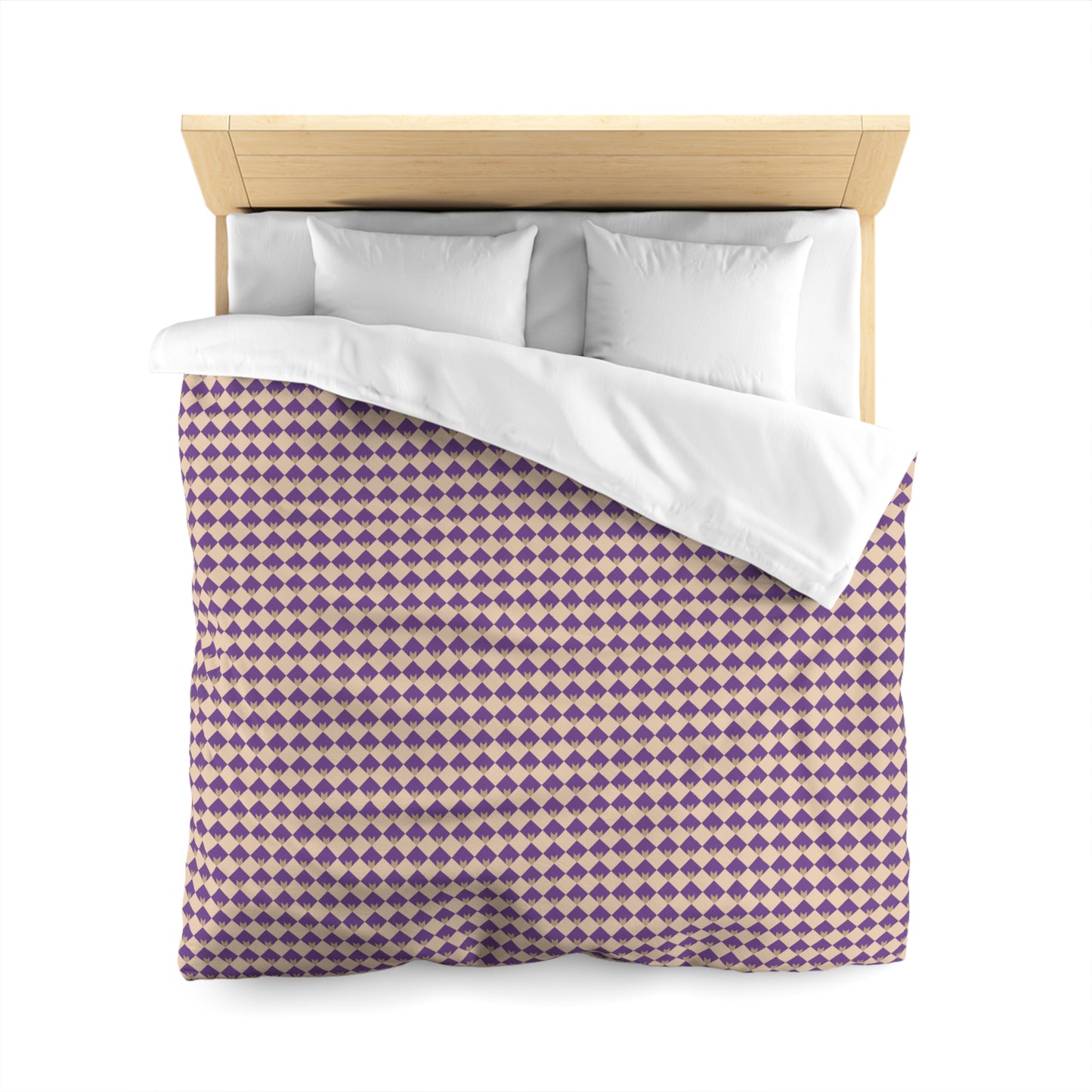 Diamond Bloom-Amethyst & Cream Duvet Bedding Set