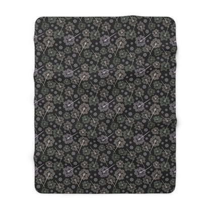 Dandelion Nightfall Fleece Blanket