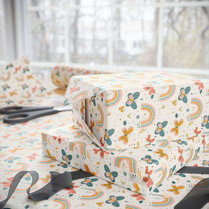 Whispering Wings & Rainbows Wrapping Paper