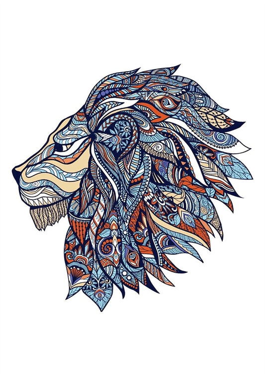 Majestic Lion Spirit Wooden Puzzle Collection