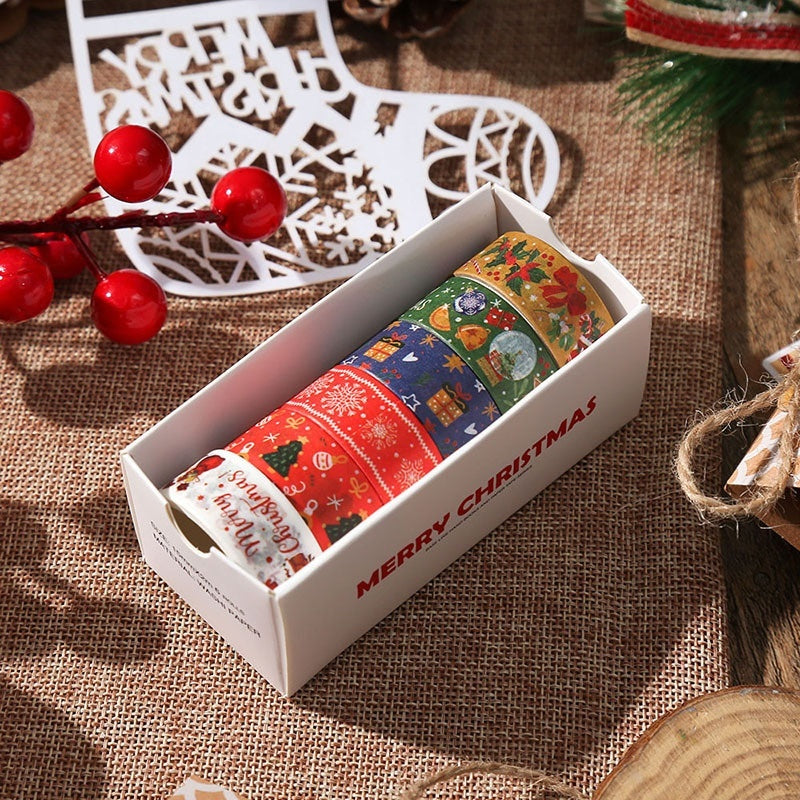 Christmas-Themed Paper Adhesive Tape/Journal Tape