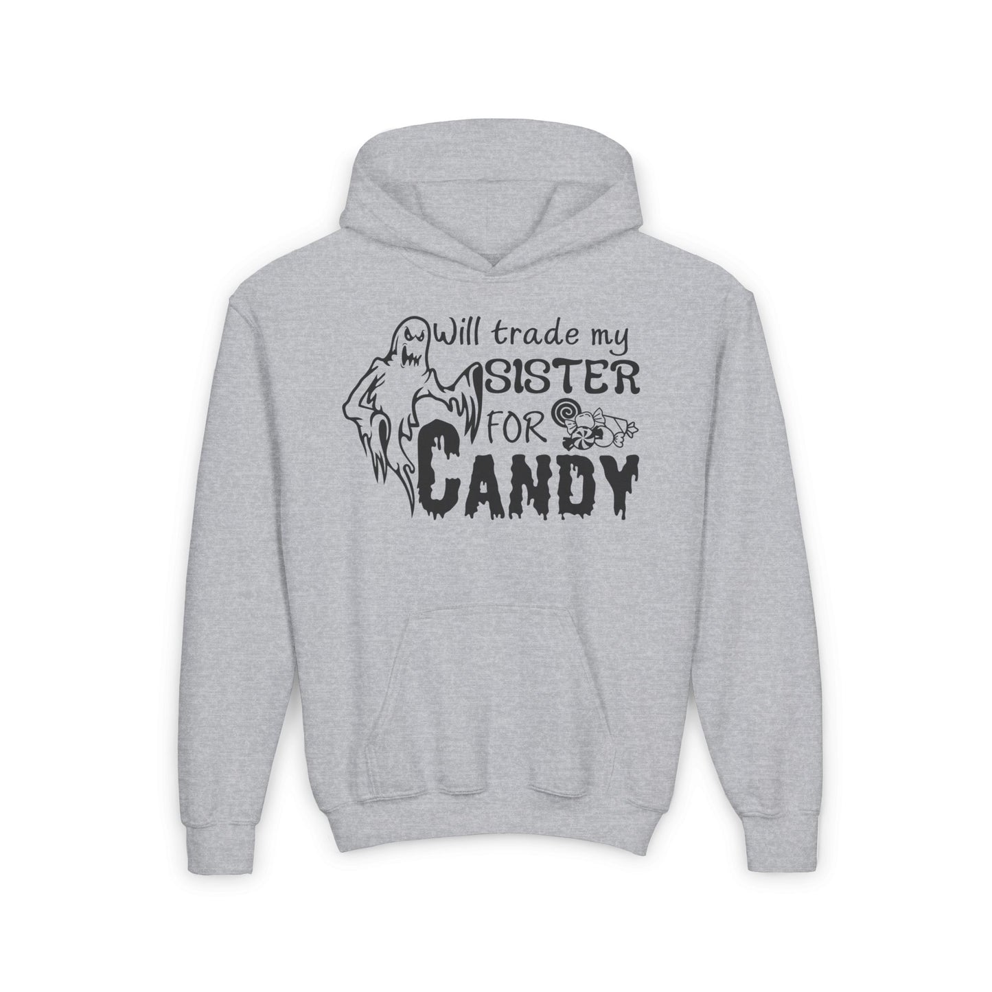 Will Trade My Sister For Candy Youth Heavy Blend Hoodie