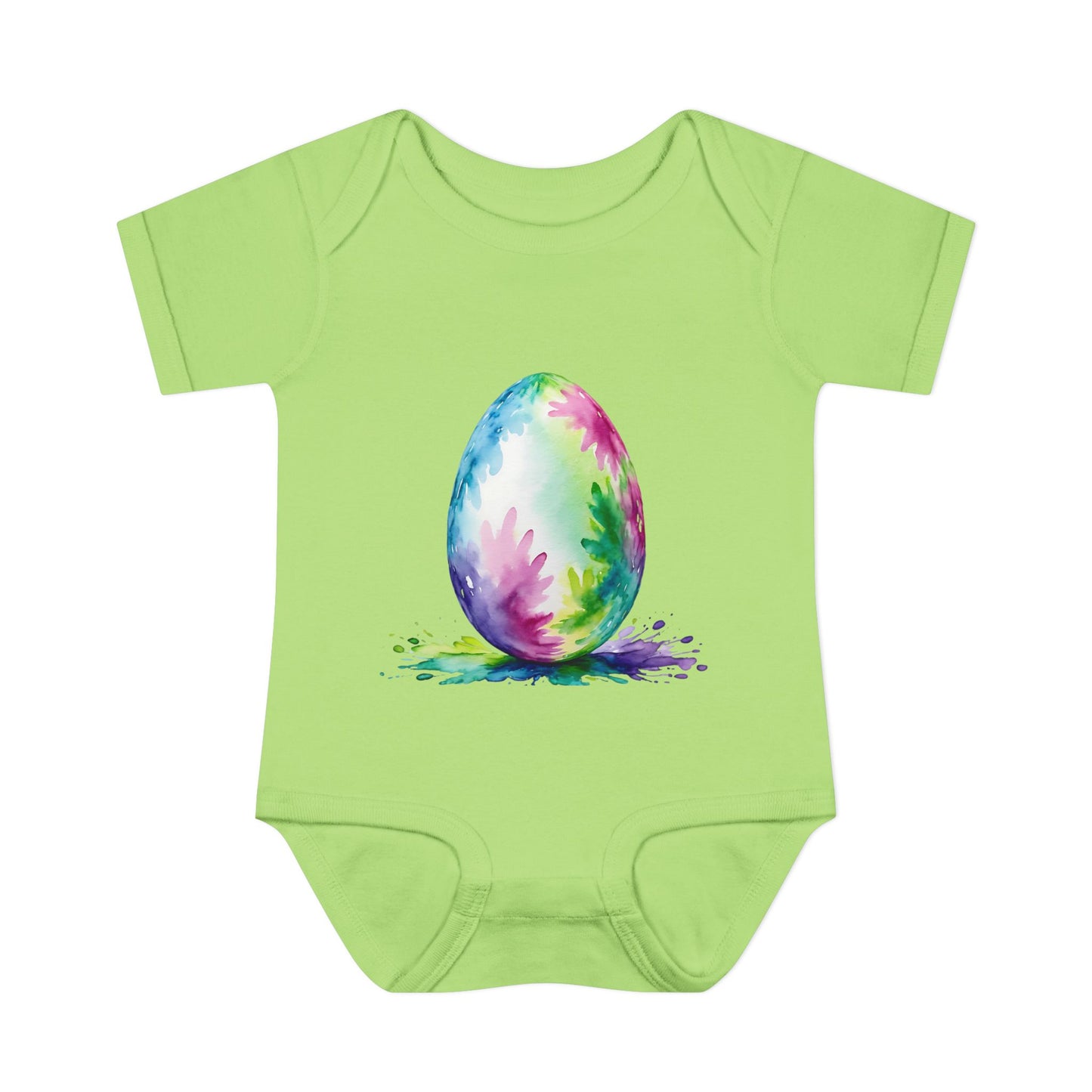 Colorful Easter Egg Infant Baby Rib Bodysuit