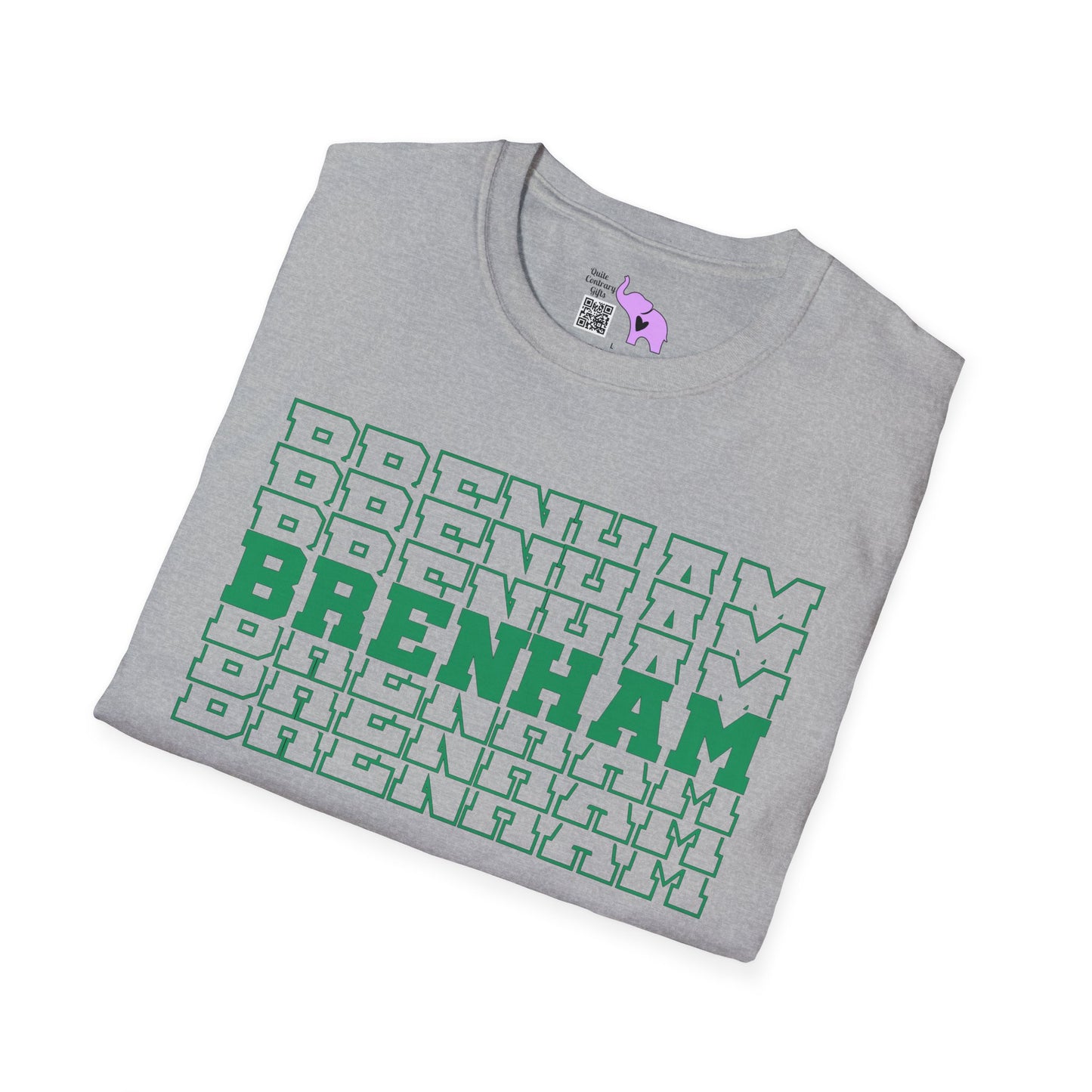 Brenham (Stacked) Adult T-shirt