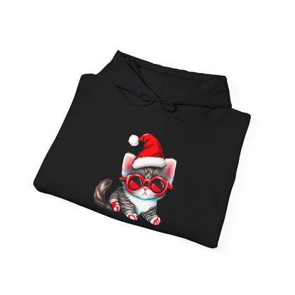 Santa Kitten Heavy Blend™ Hooded Sweatshirt