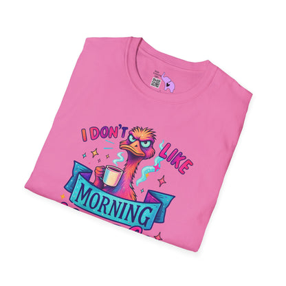I Don't Like Morning People or People Adult T-shirt