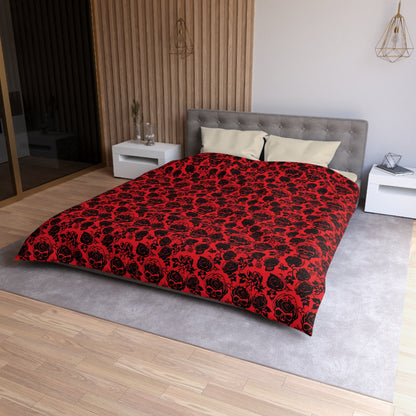 Crimson Masquerade Microfiber Duvet Cover